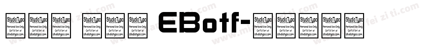 真白萌 古今髭 EBotf字体转换